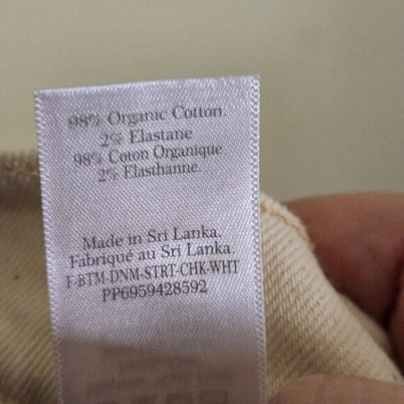 Everlane NWT The Original Cheeky Jeans Ecru Size 30 - Picture 12 of 13